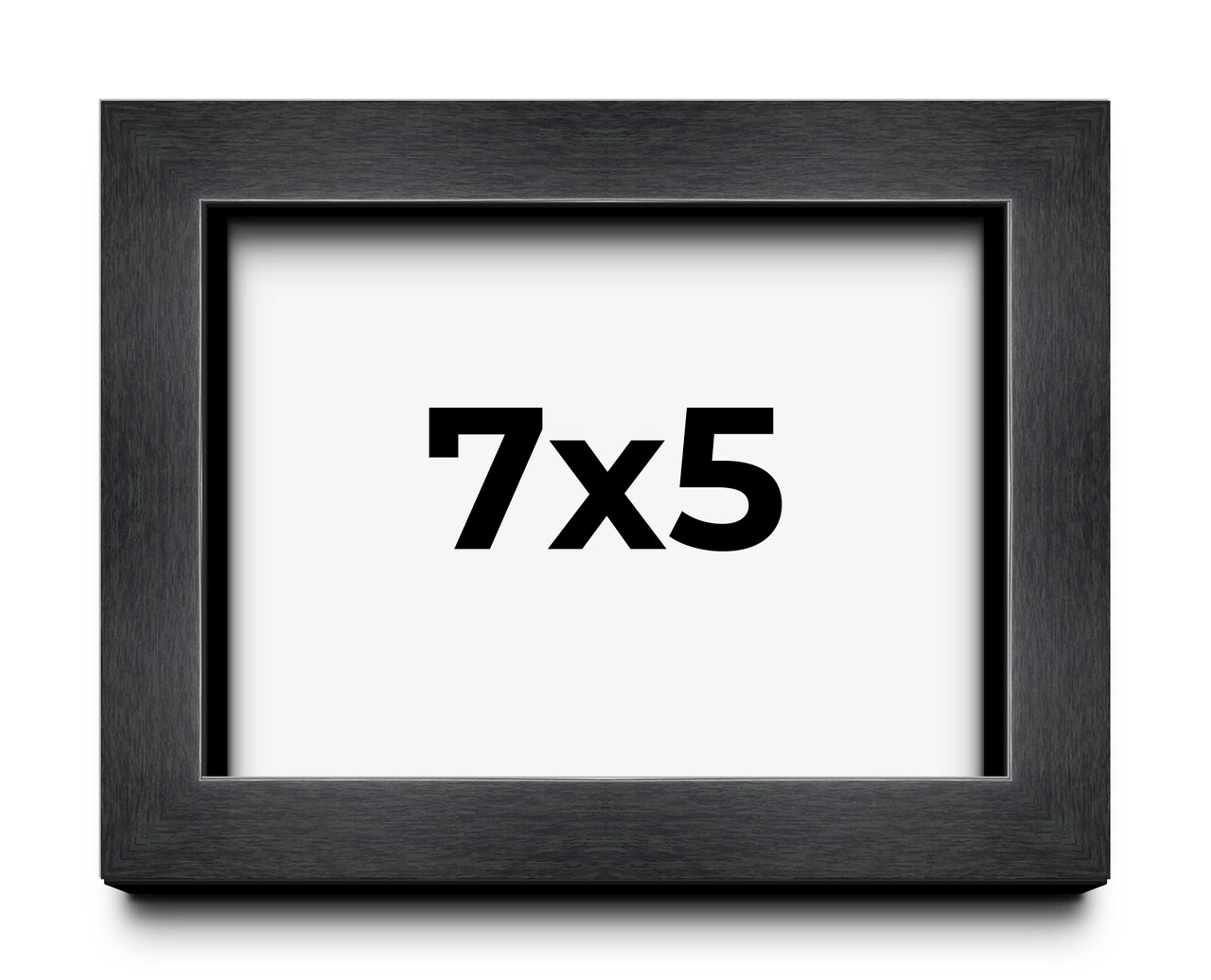 Photo Size Classic Modern Grey Frame - UV Acrylic, Foam Board Backing, Hanging Hardware